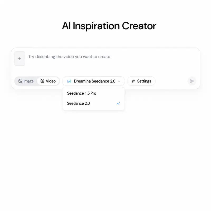Sider AI video creator with model dropdown showing Seedance Pro selected
