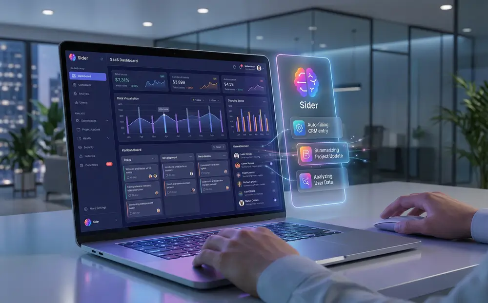 AI sidebar assistant integrated with SaaS platform