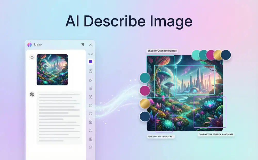 AI menganalisis dan mendeskripsikan gambar secara detail