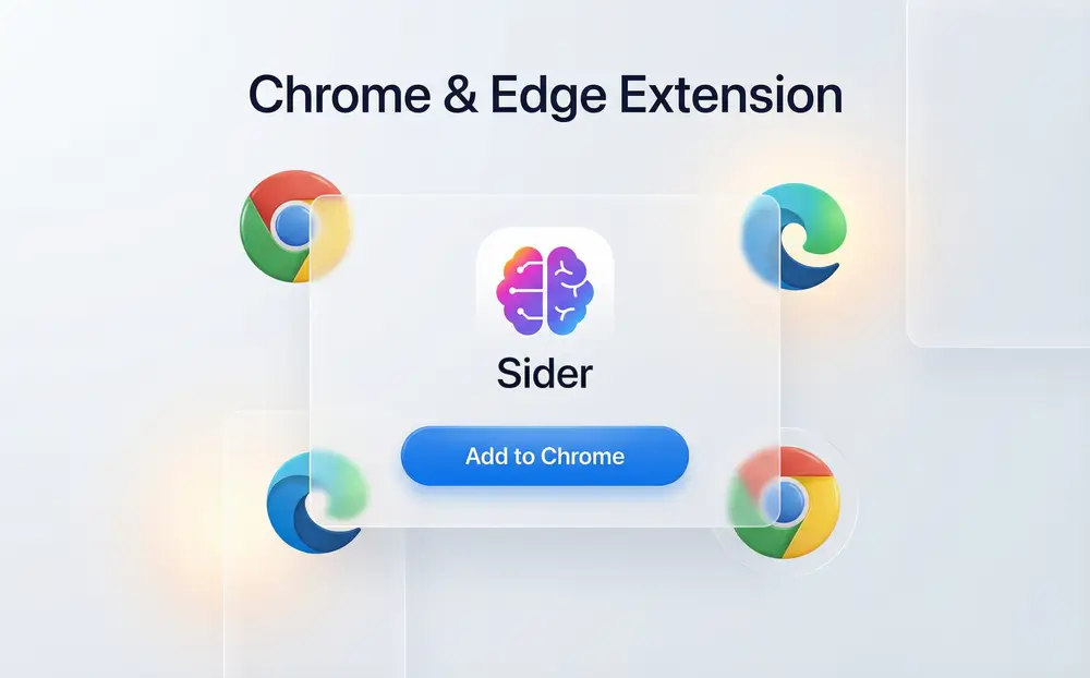 显示 Chrome 和 Edge 浏览器扩展安装页面的截图