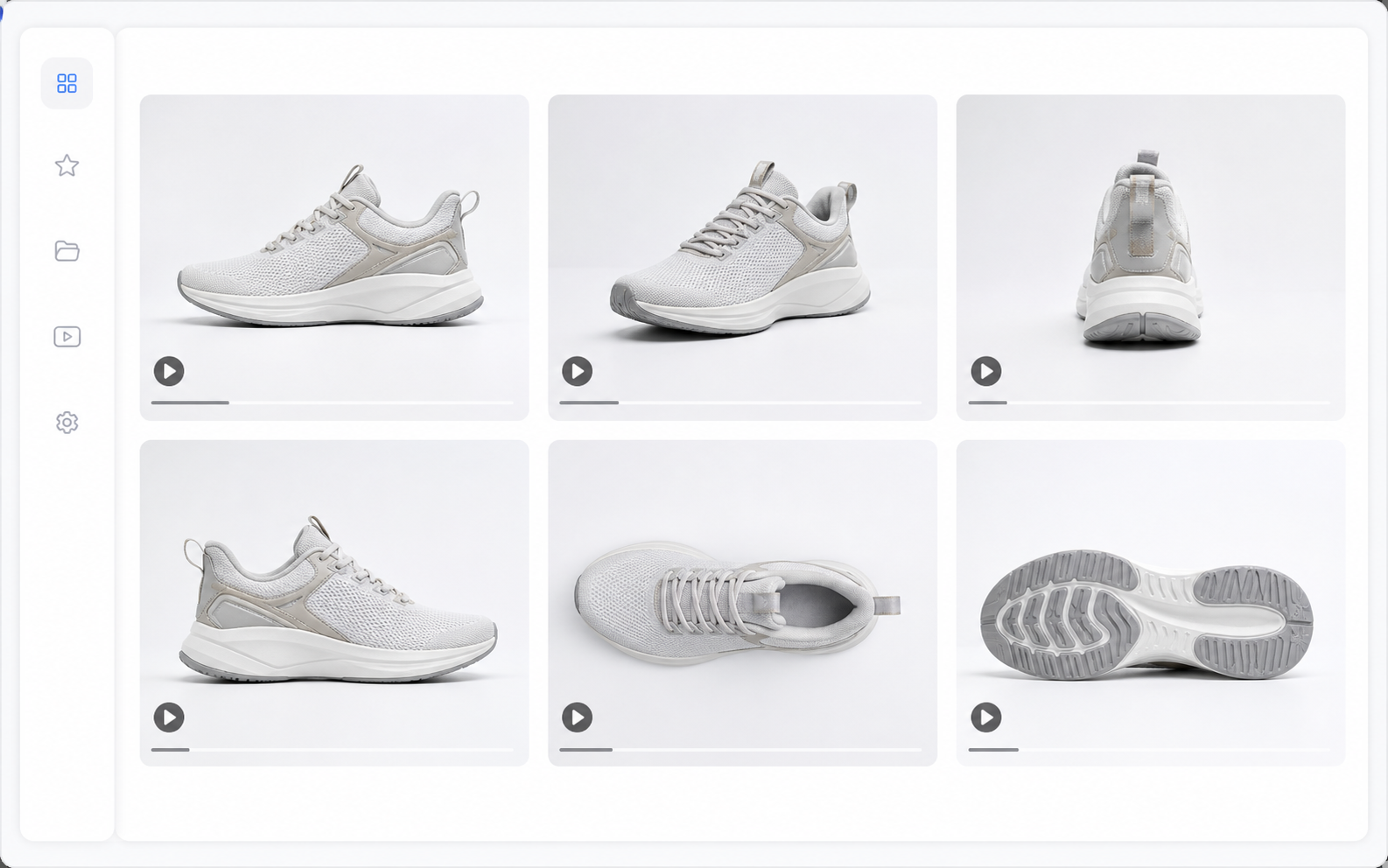 Multiple product video variations generated by AI