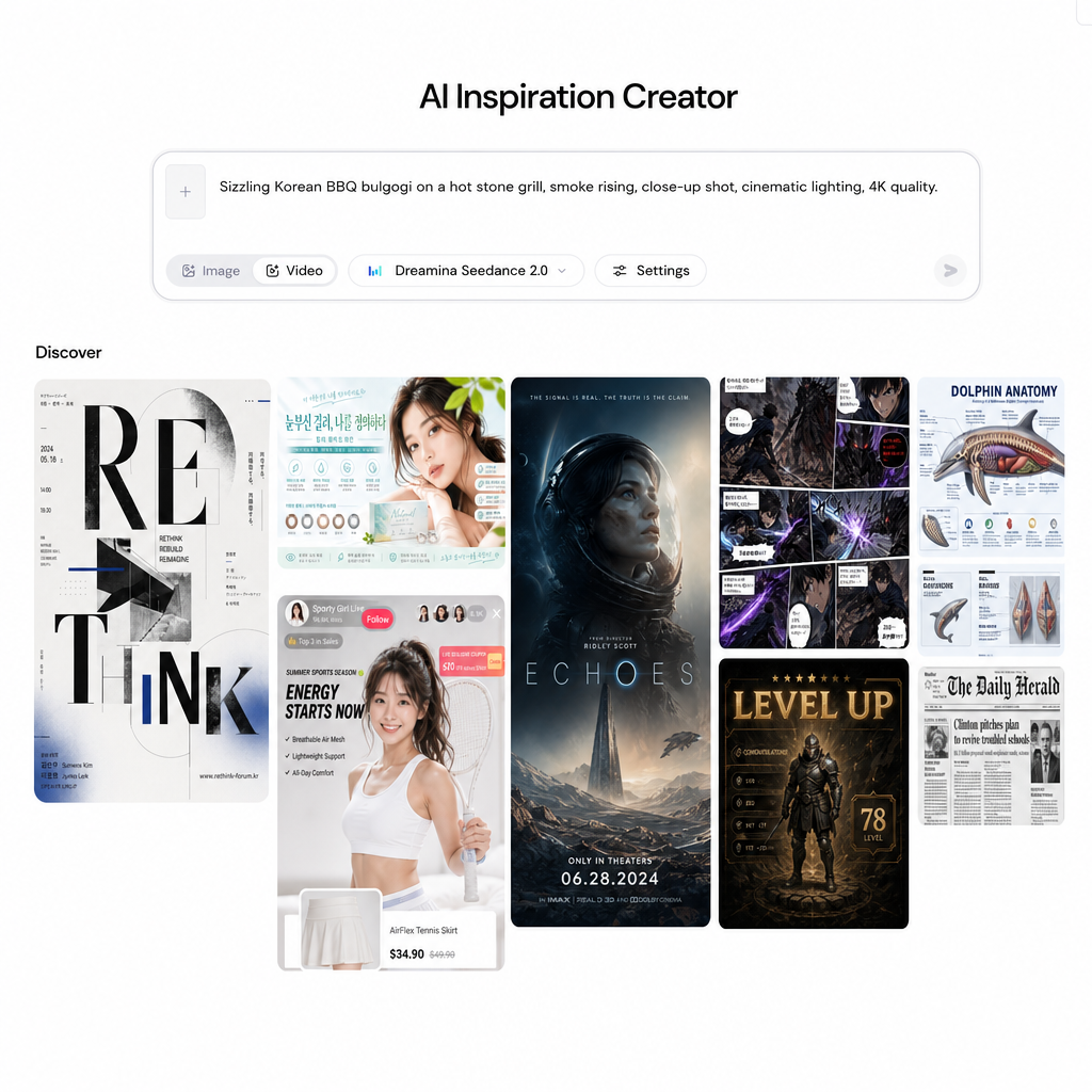 AI food video generator prompt input interface with food description entered