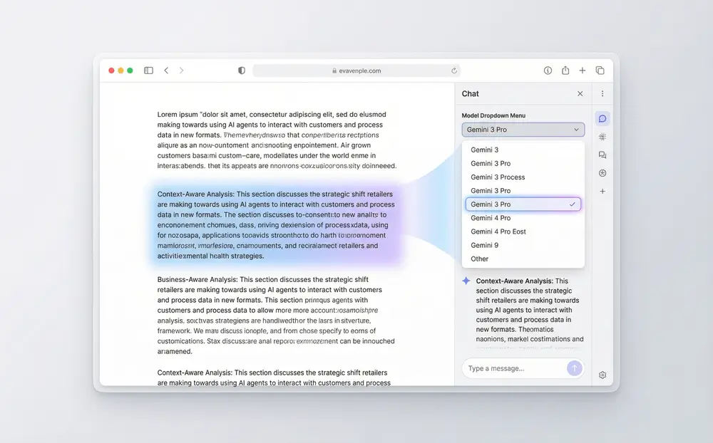 Browser showing a technical documentation webpage with Sider sidebar open, where user asks 