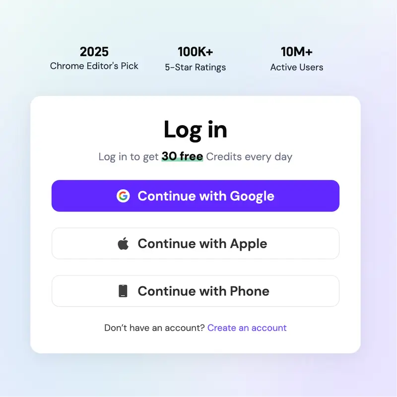 Create Your Account