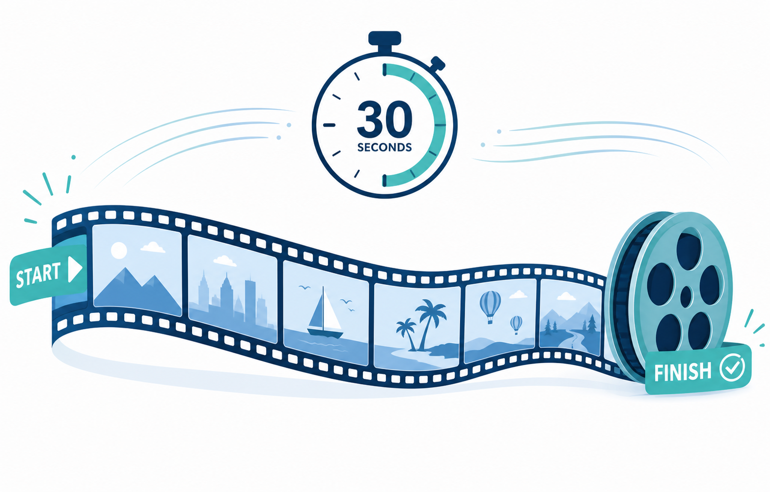 30-second continuous AI short film generation