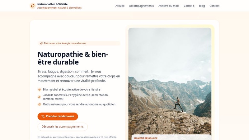 Naturopathe Élégante et Dynamique