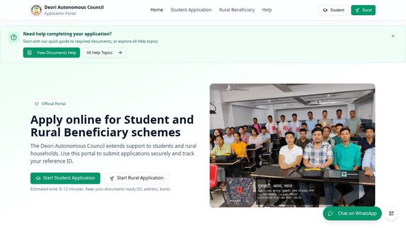 Deori Application Portal