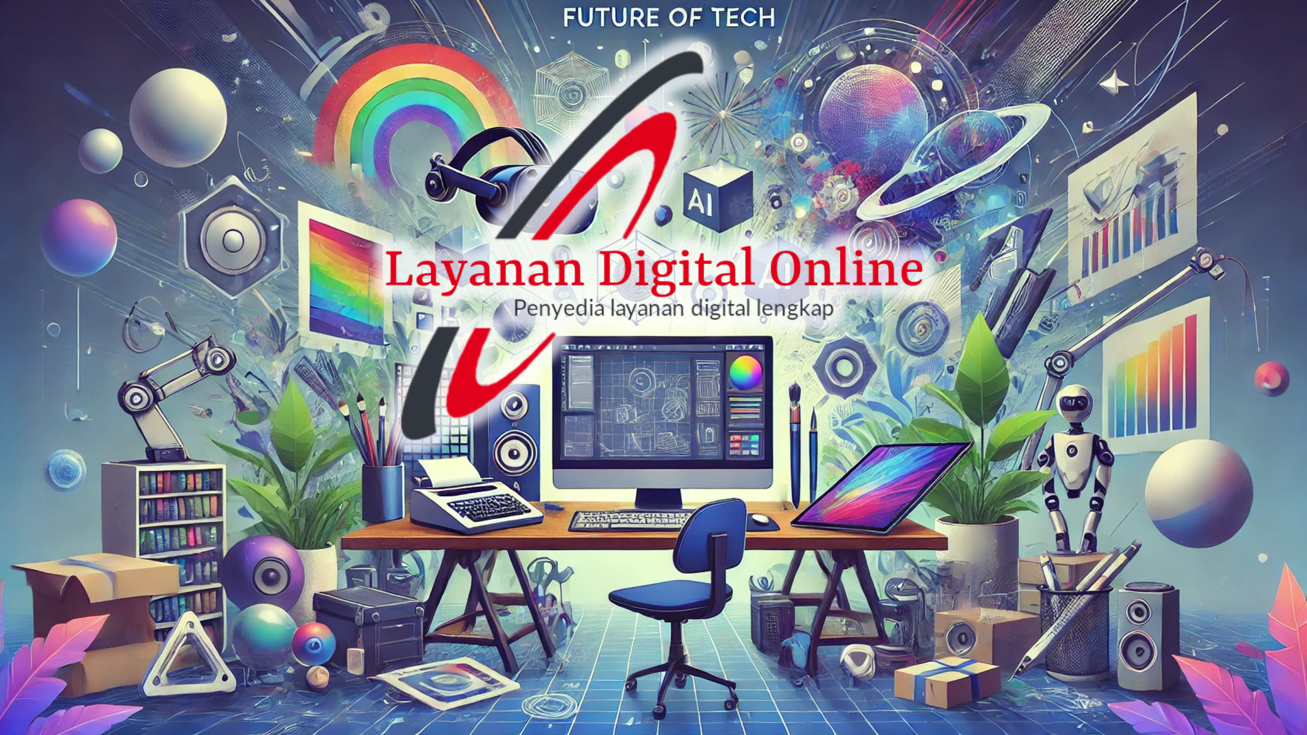 Latar kreatif teknologi