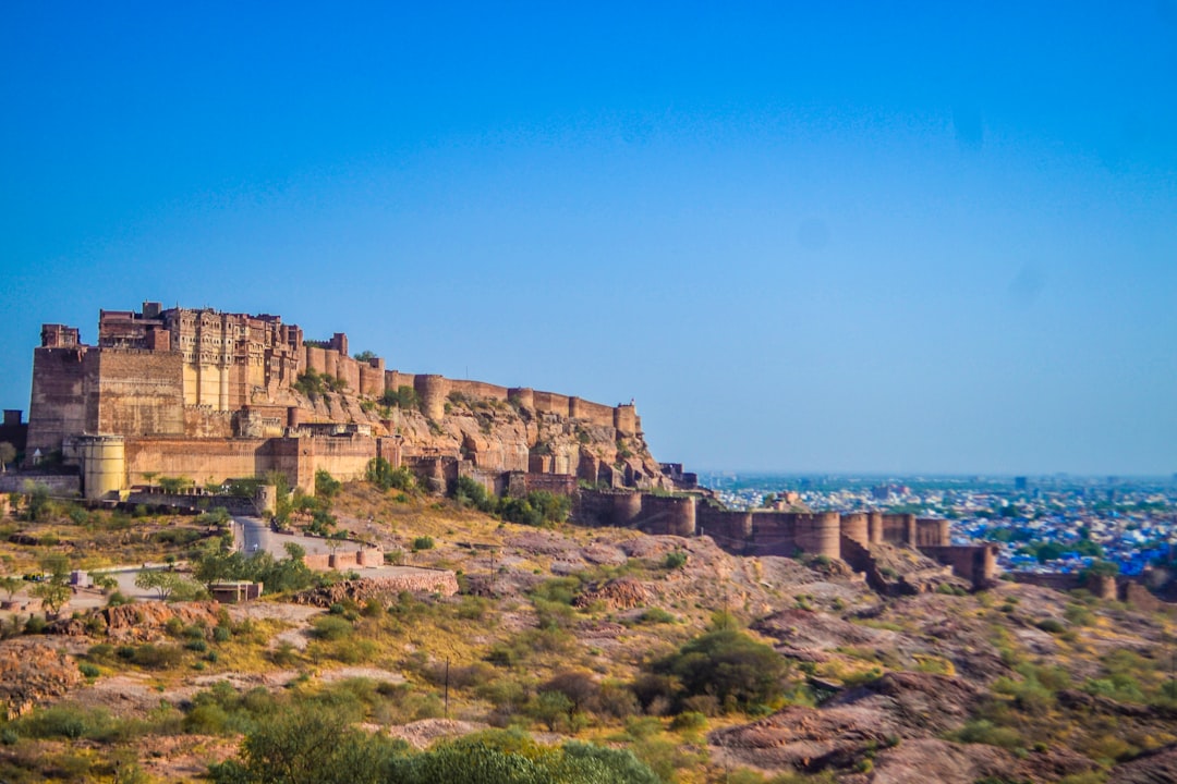 Hilltop fort, India