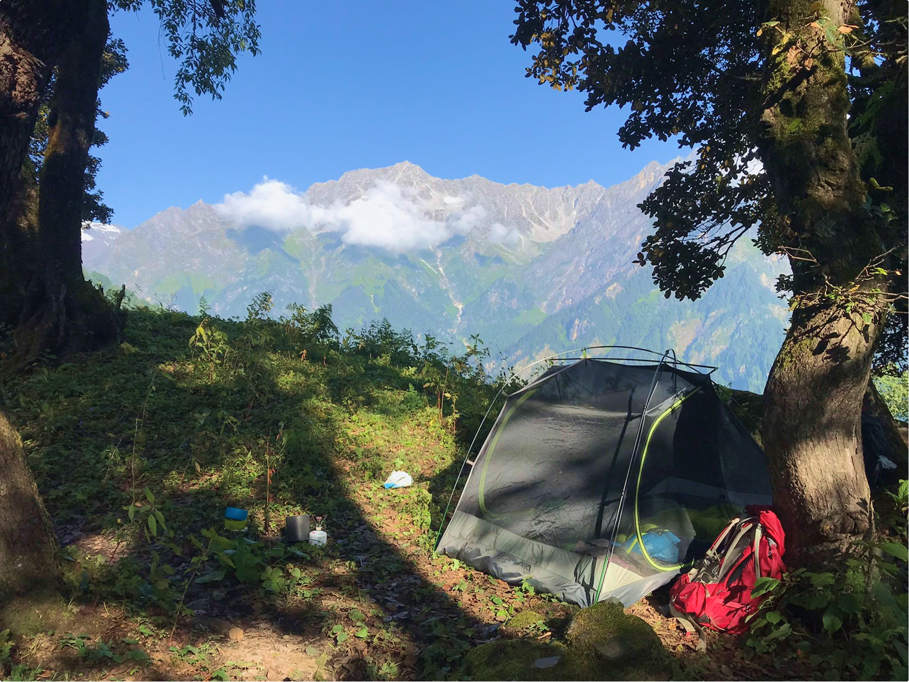 Backcountry camp, Indian Himalayas, India