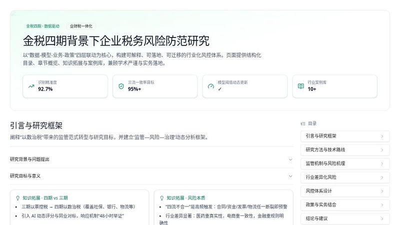 结构化论文与案例集锦