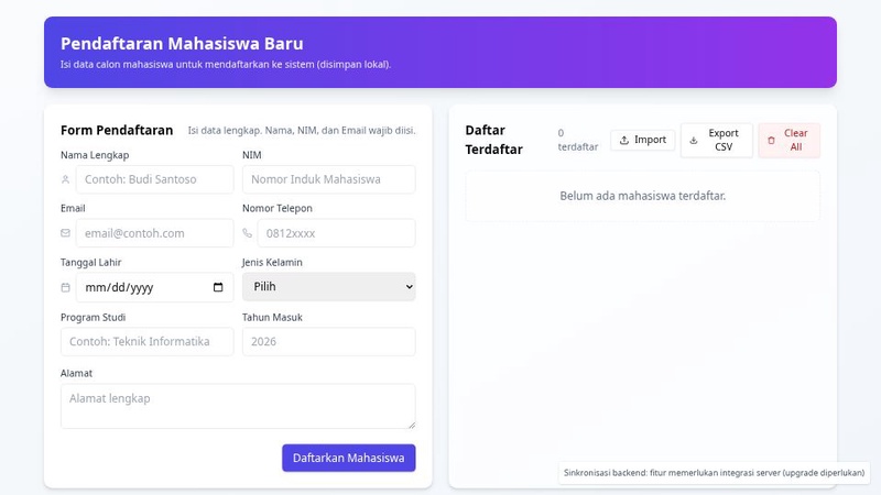 InputDataMahasiswaBaru