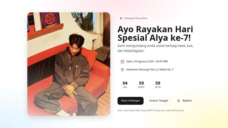 Undangan Ulang Tahun